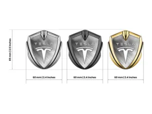 Tesla Emblème Silicone Insigne Design Sportif Qualité Top